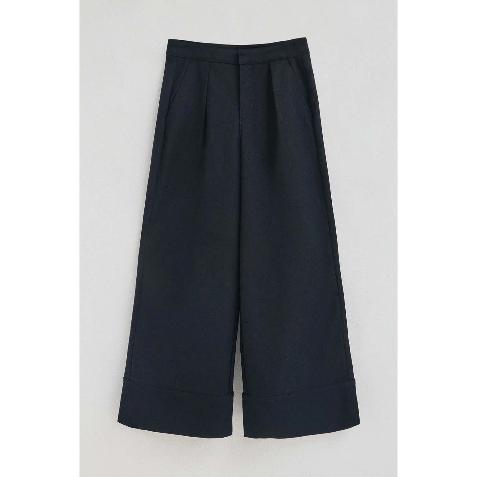 Pantalón azul marino de corte ancho con detalles Polo Club