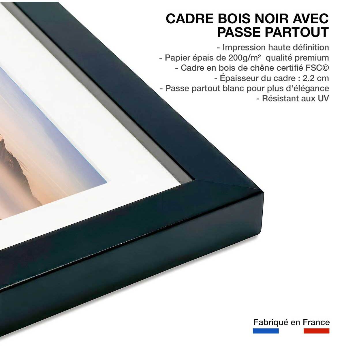 Affiche Automne serein et silence Affiche sous cadre noir