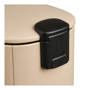 Pattumiera a pedale Lodi in metallo beige soft close 3 litri