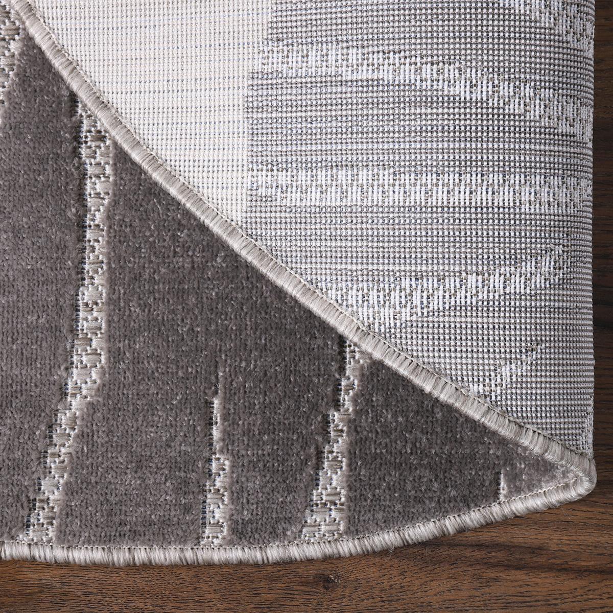 Tapis extérieur tissé kilim rond HALE