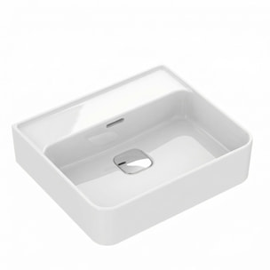 Ideal Standard Strada II Lavabo suspendu 50 x 43 cm – avec trop-plein – Bonde incluse – Blanc brillant (E239801)
