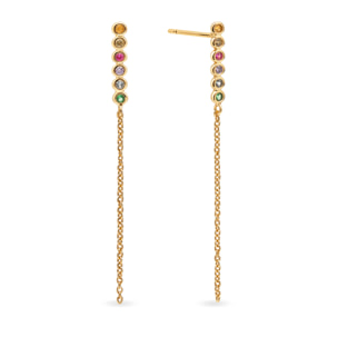 Pendientes Orbit Baño Oro