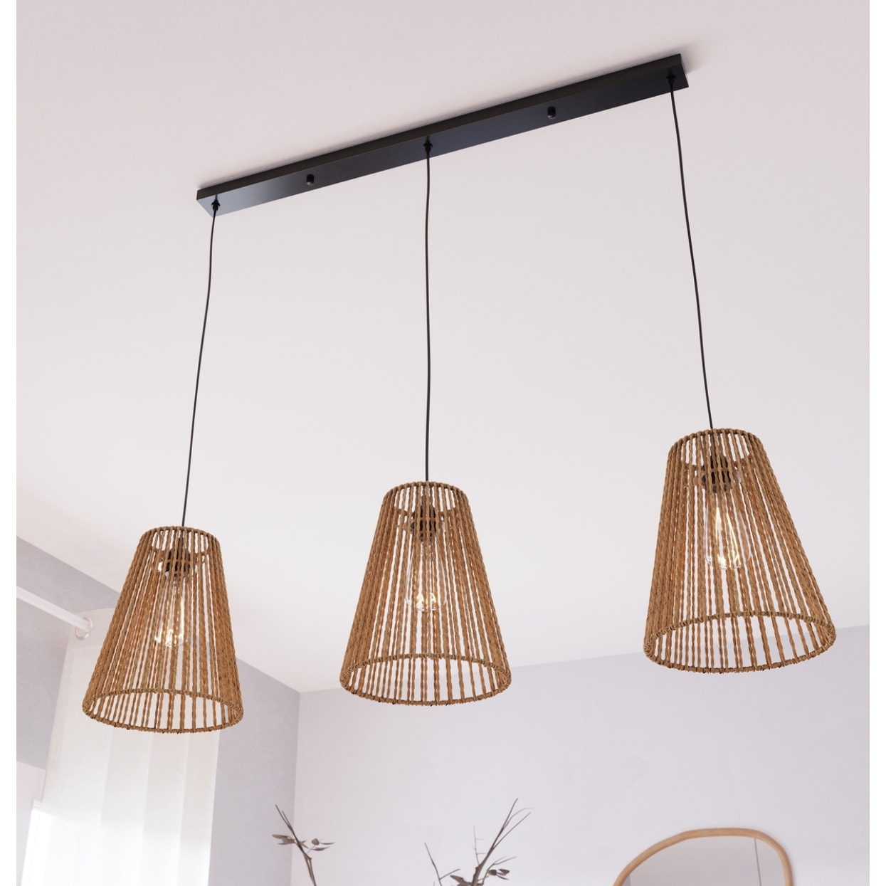 Suspension "Giada" D20cm beige