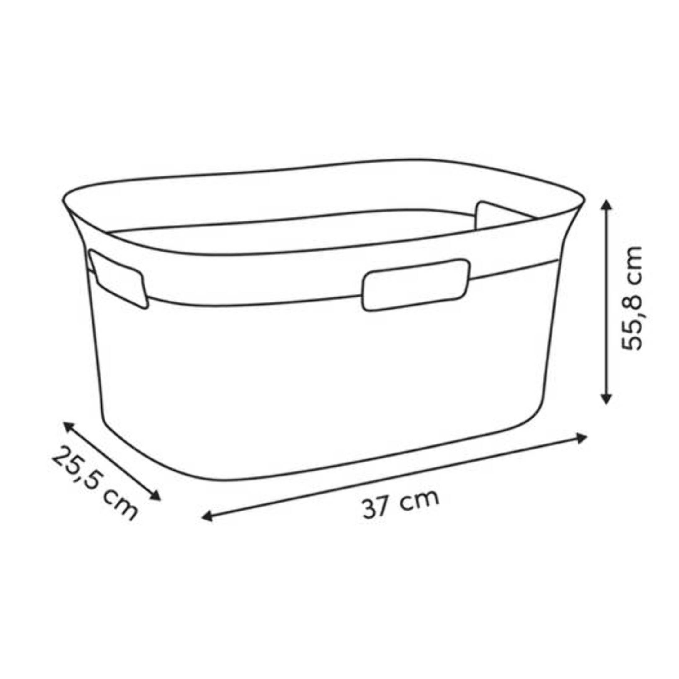 Panier à Linge Leaf 38L Gris