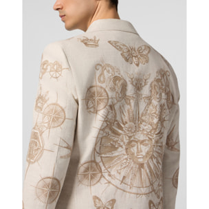 PHILIPP PLEIN Gigolo Fit Blazer All-Over Tattoo
