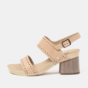 Sandalias con tacón 1864 ROMA CREAM/ I WISH color Cream