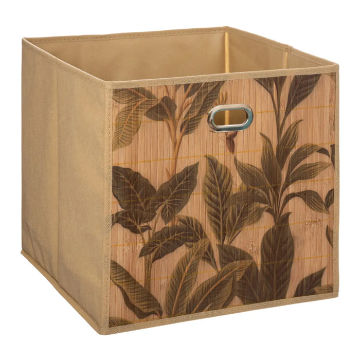 Panier 31x31cm "Mix N' Modul" latte bambou motif