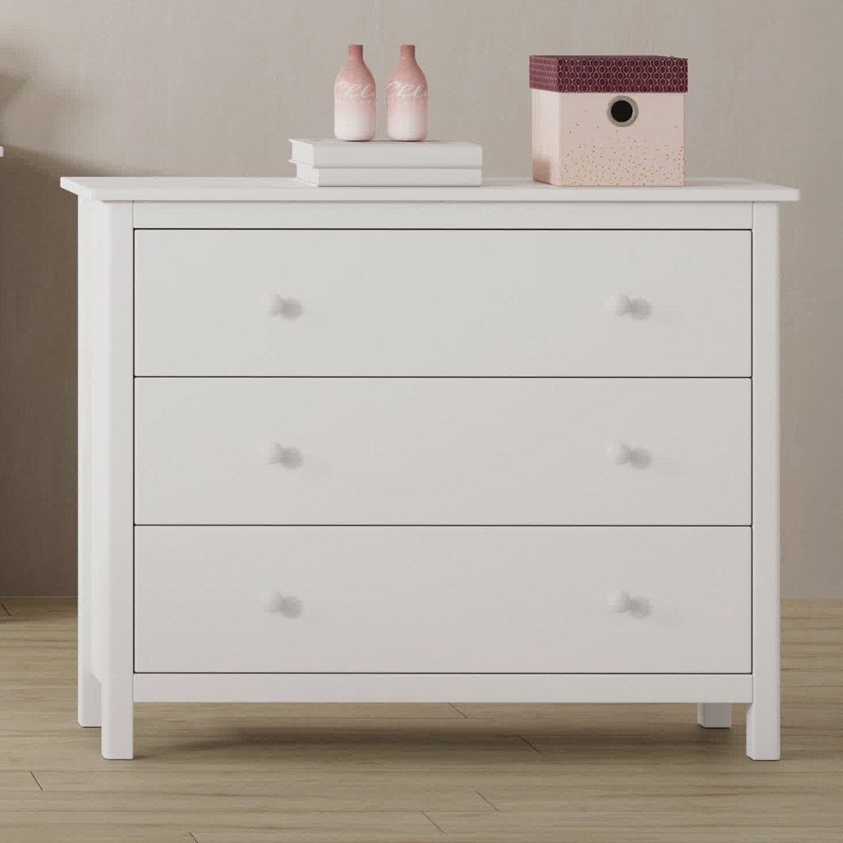 Commode enfant 7 tiroirs en bois massif - MELVIN