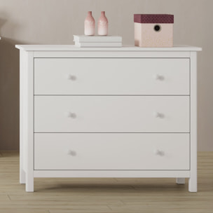 Commode enfant 7 tiroirs en bois massif - MELVIN