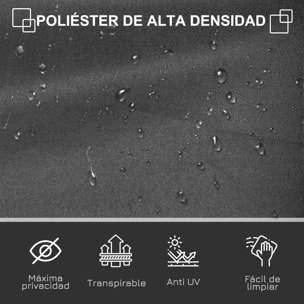 Toldo Lateral Retrá¡ctil 300x180 cm Pantalla Enrollable Mampara de Privacidad y Protección Solar para Jardín Balcón Terraza Gris