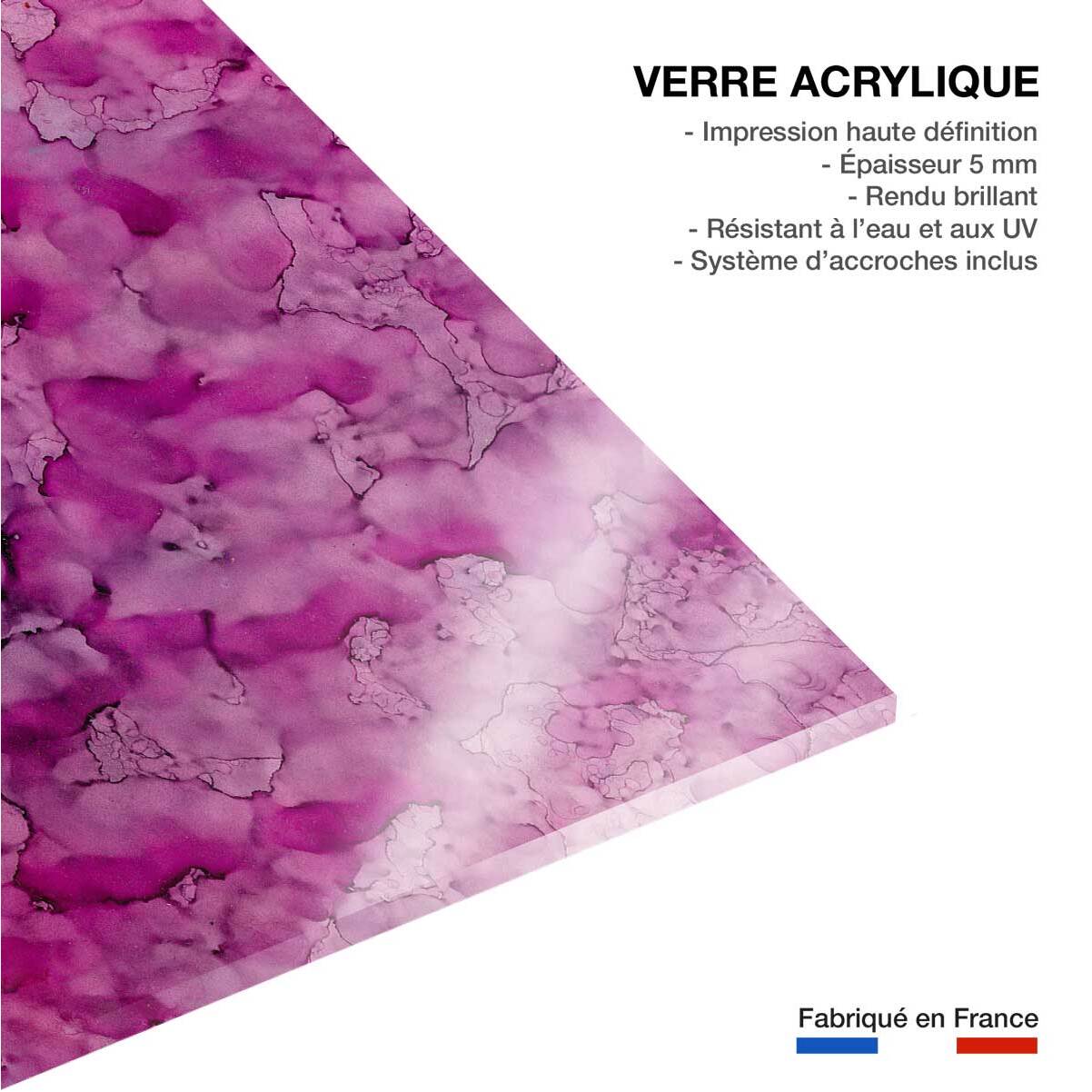 Tableau fuchsia Tableau plexiglas