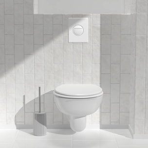 Brosse WC Colorama en céramique H.40cm blanc