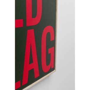 Tableau Red Flag 40x60cm Kare Design