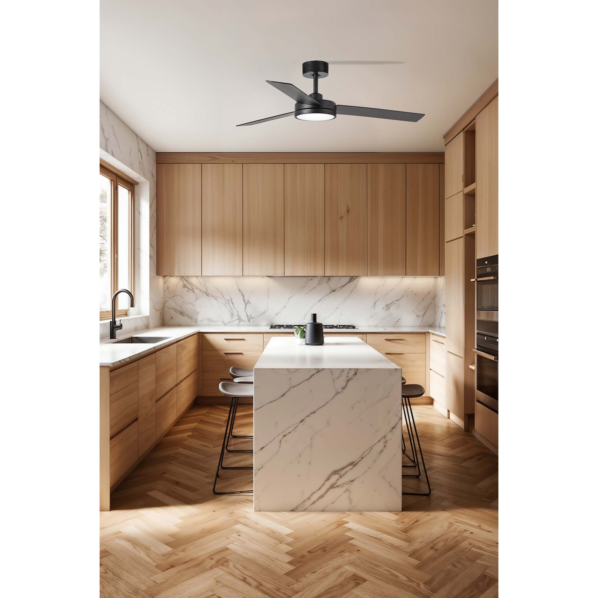 BARTH L LED Ventilatore a soffitto  nero