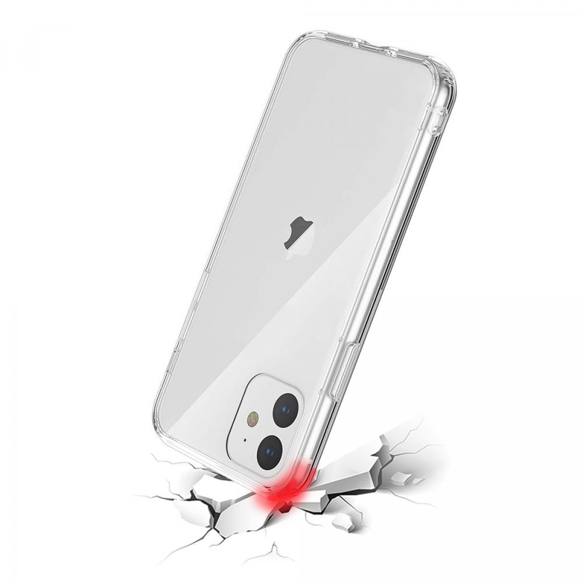 Coque compatible avec iPhone 11 Anti-Chocs avec Bords Renforcés en silicone Transparente