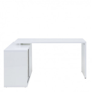 Bureau d'angle réversible 140 cm avec rangement - BROOK