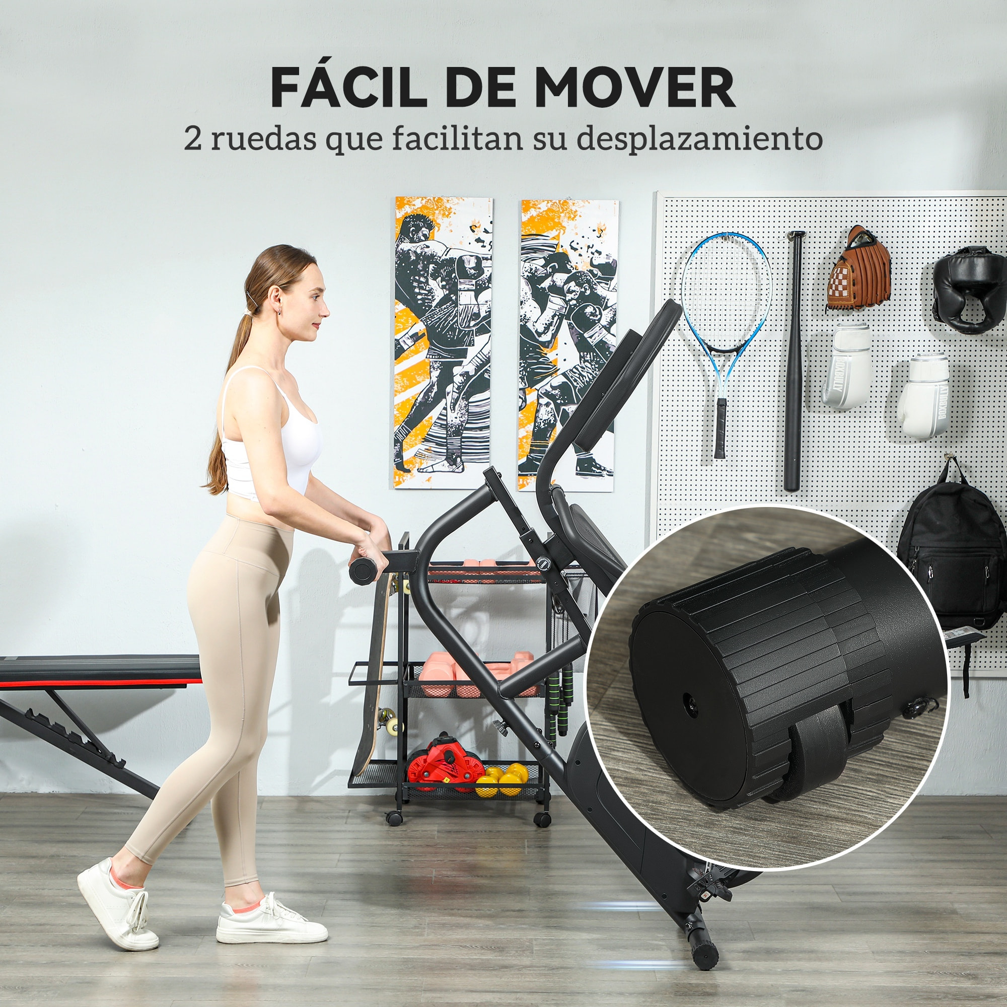 Bicicleta Estática con Resistencia Magnética Ajustable para Casa Bici Estática Silenciosa con Volante Respaldo Asiento Regulable Pantalla LCD y Soporte de Teléfono para Ejercicio Carga 100 kg