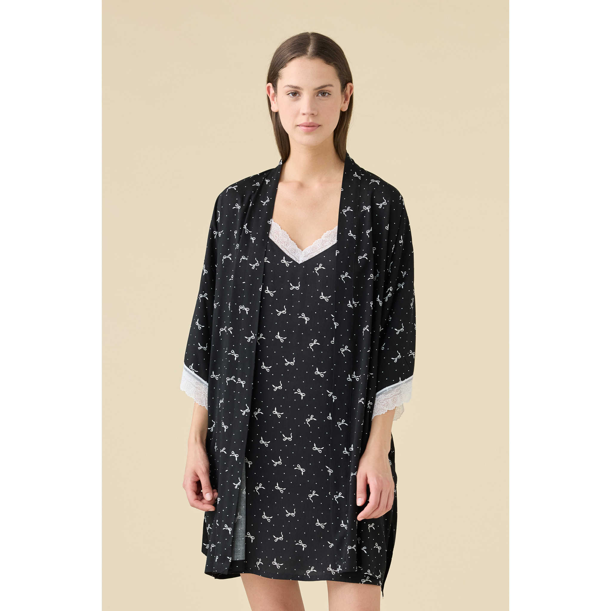 Vestaglia kimono donna estiva in viscosa articolo cherie. Noidinotte