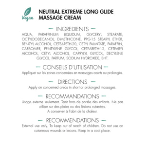 MEDICAFARM - Crème de massage neutre extrême longue Glisse - Très bonne glisse - Texture hydrosoluble - Lot de 3 flacons de 1L