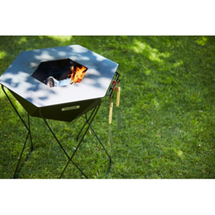 Brasero BARBECOOK Rila brasero et barbecue en acier BC-WOO
