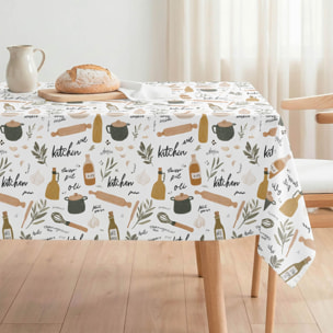 Nappe anti-taches KITCHEN OCRE - enduite