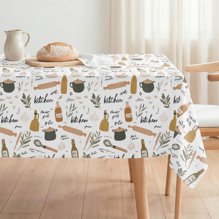 Nappe anti-taches KITCHEN OCRE - enduite