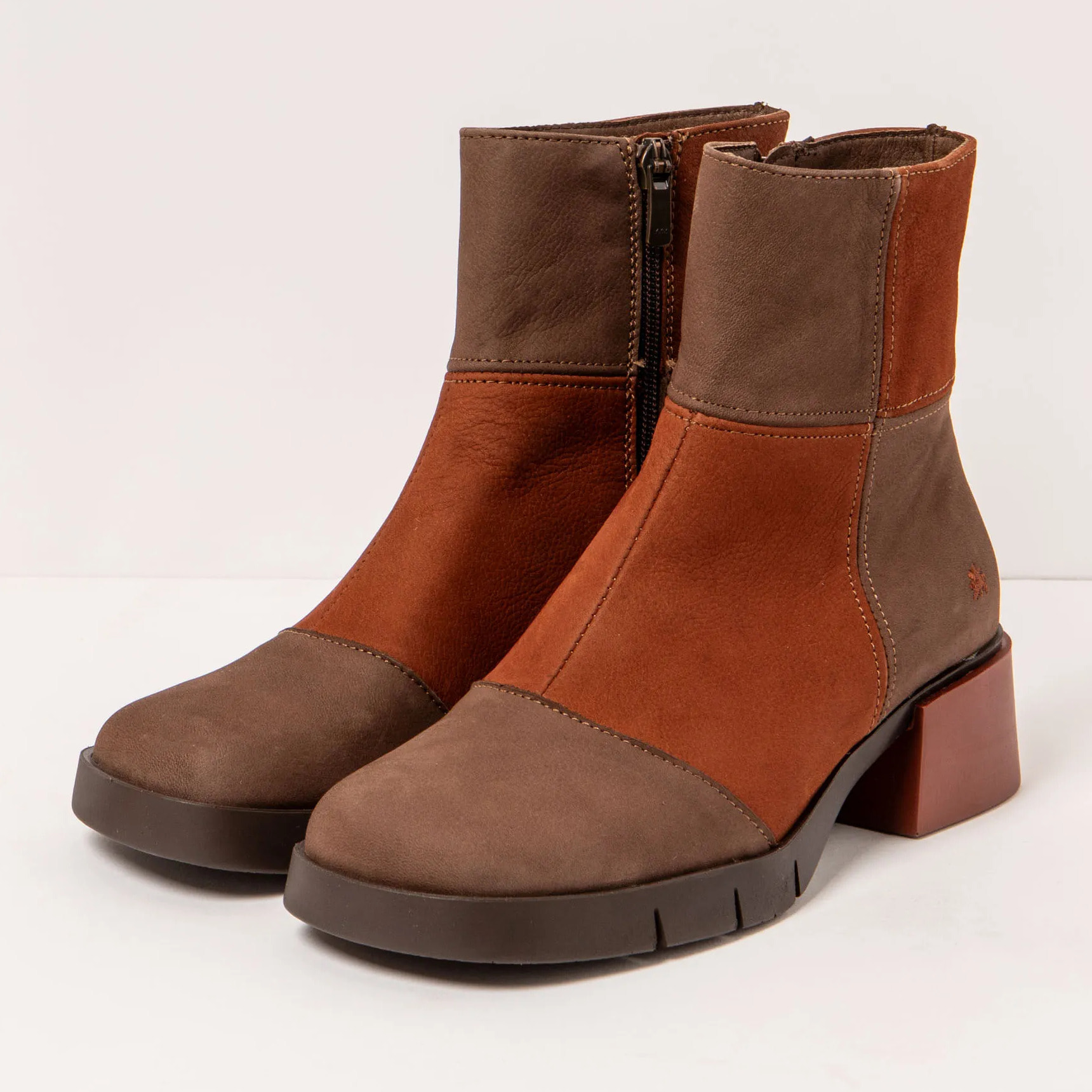 Botines 1285 MULTI BROWN-CUERO / VARSOVIA color Brown-cuero