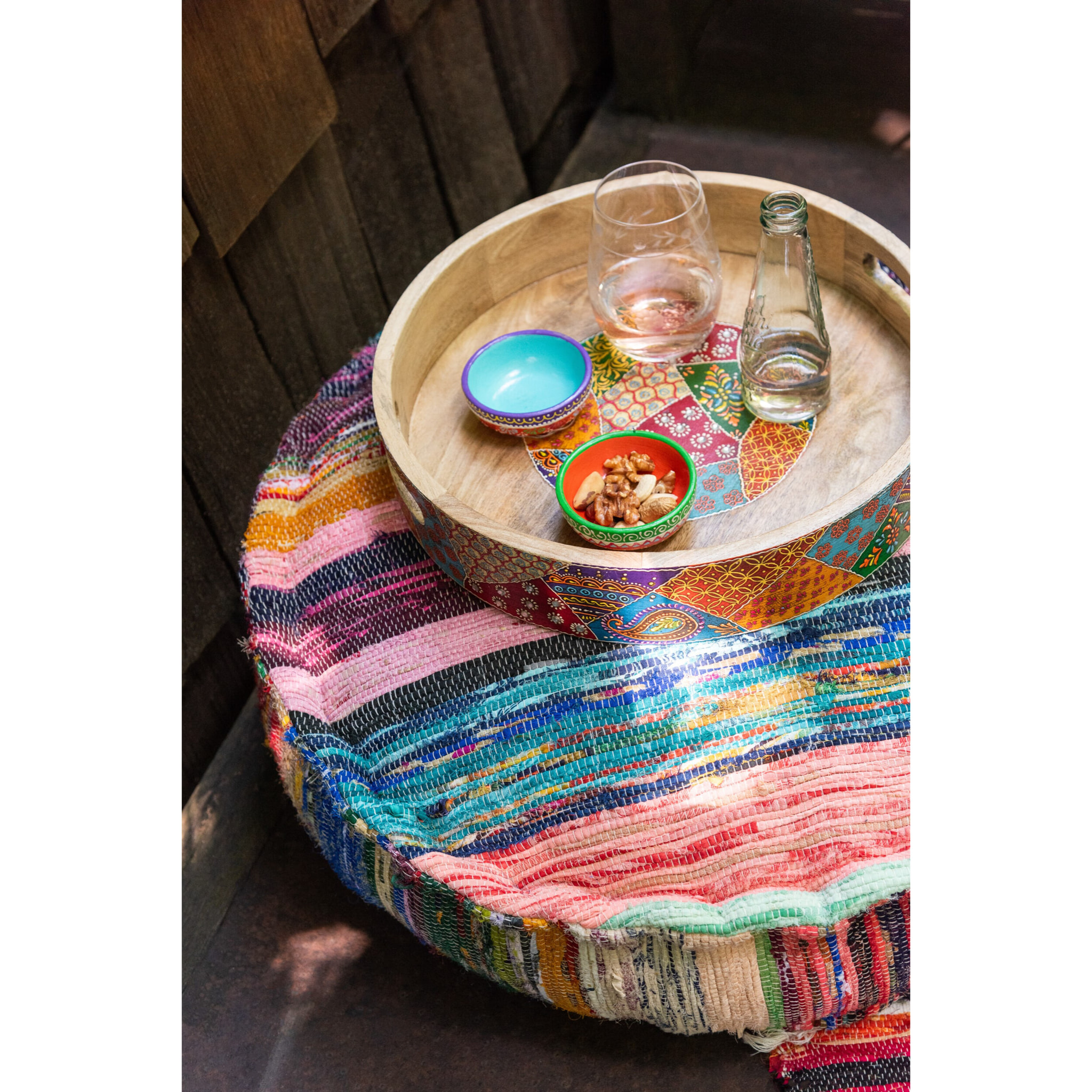 J-Line plateau - bois - naturel - 2 pièces