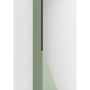 Set de espejos ovalados Aire haya verde 90/65x30x2 cm