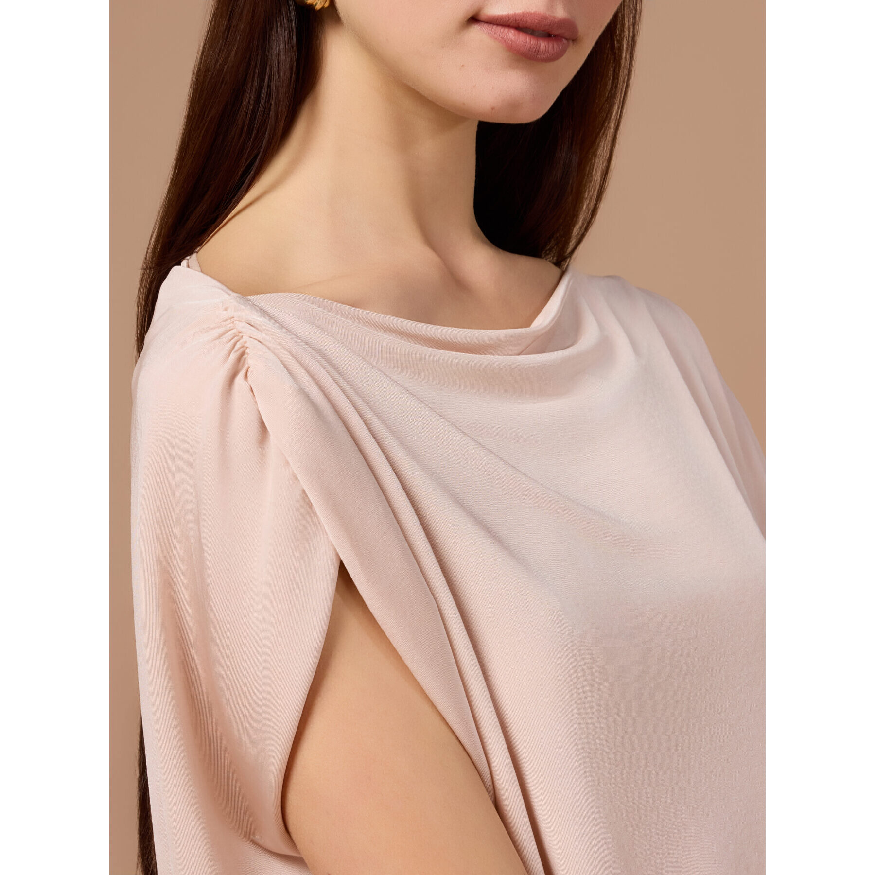 Oltre - Camiseta drapeada - Rosa