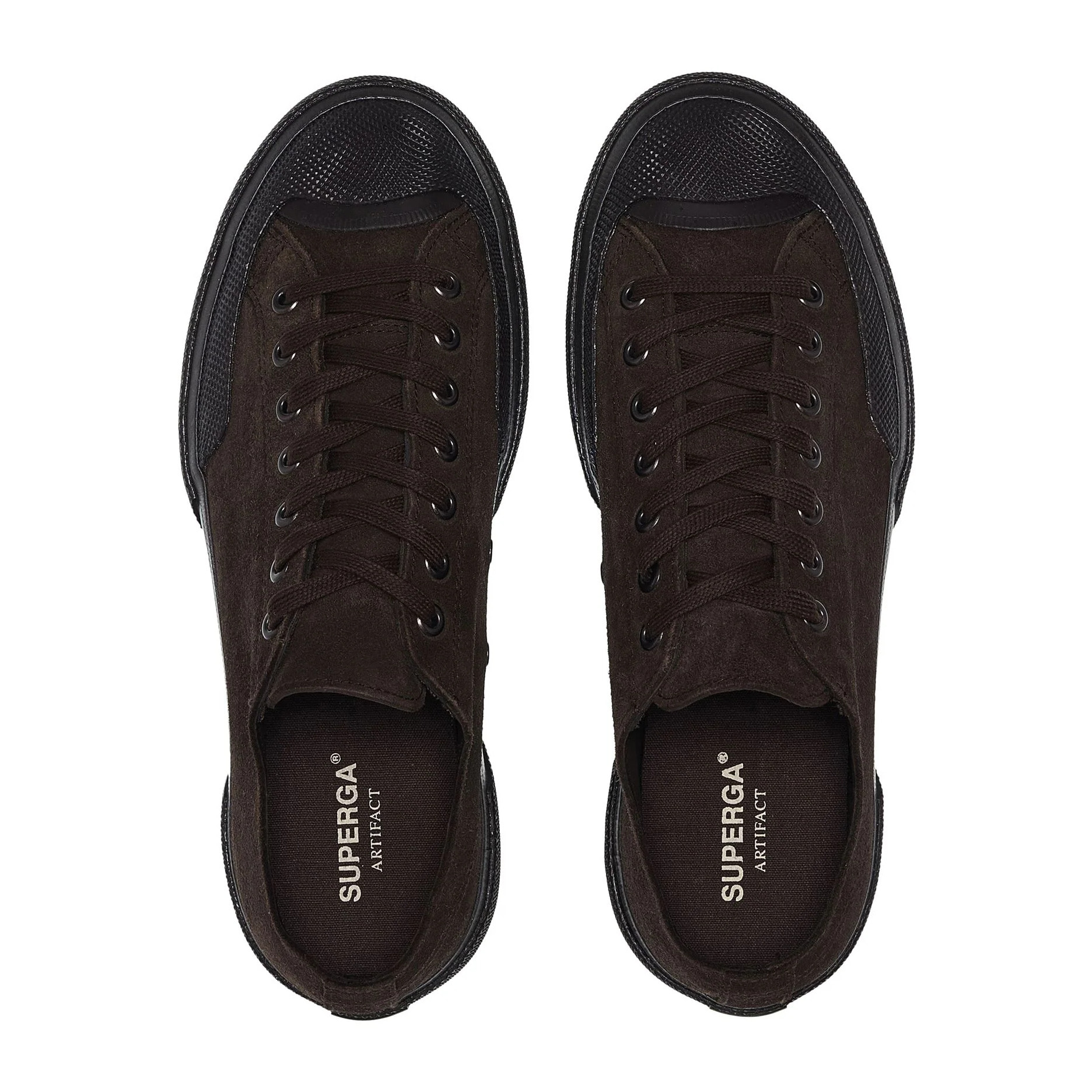 Superga - Sneakers Uomo Donna Marrone - 2432 Works Suede Flesh Out