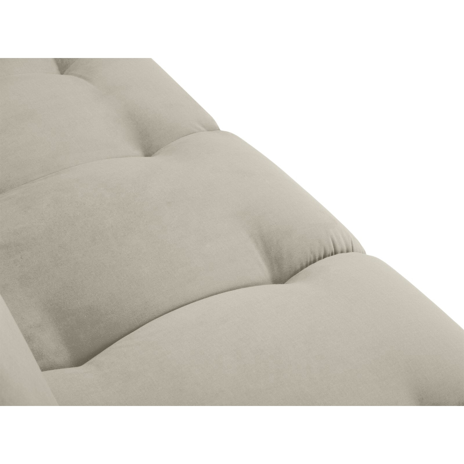 Méridienne gauche "Hastings" 2 places en velours beige