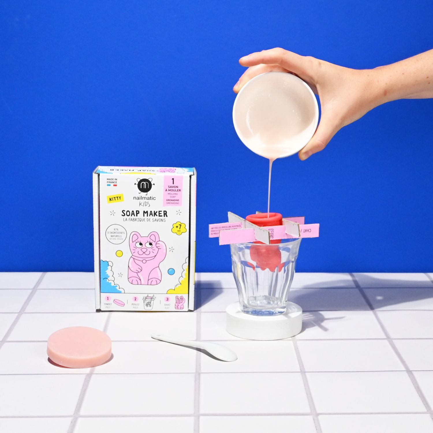 La Fabrique de Savon Kitty - Coffret DIY Création Savon en Forme de Chat