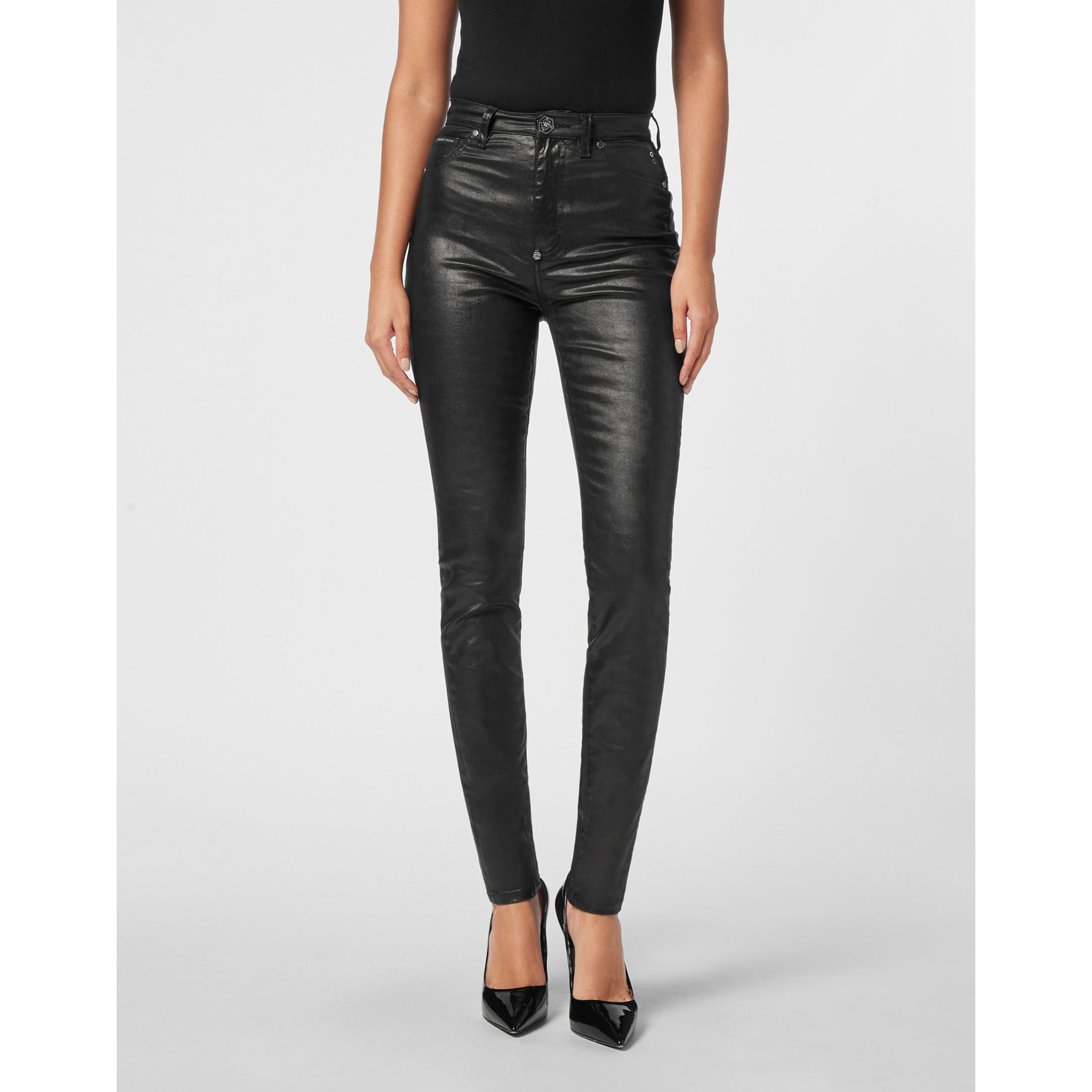 PHILIPP PLEIN Jegging de cintura alta