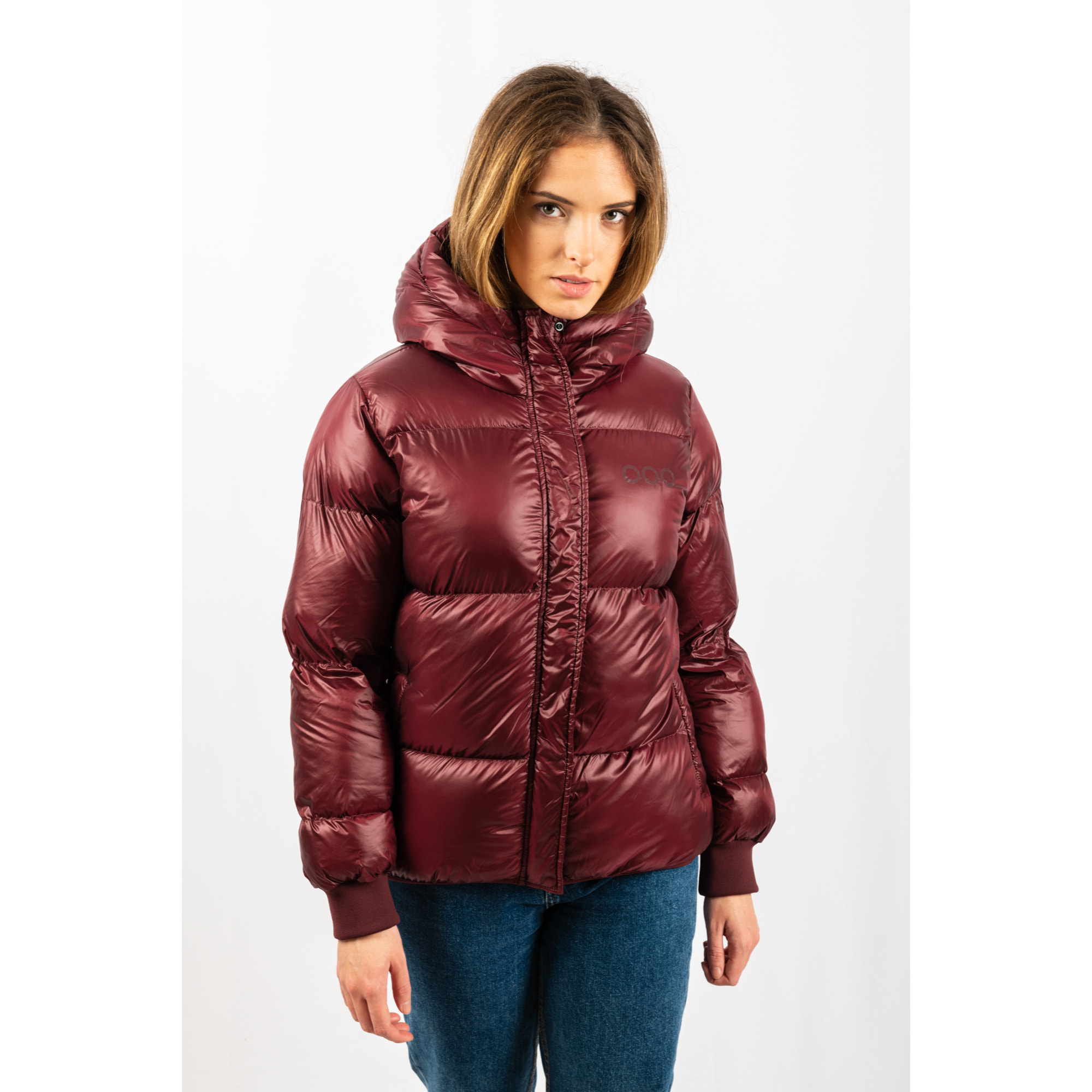 Chaqueta para mujer ECOON Monaco Short jacket - granate oscuro