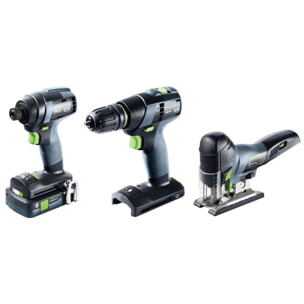 Kit Combo sans fil FESTOOL Montage - TID 18 + TXS 18 + PSC 420 + TB M 137 - 578026