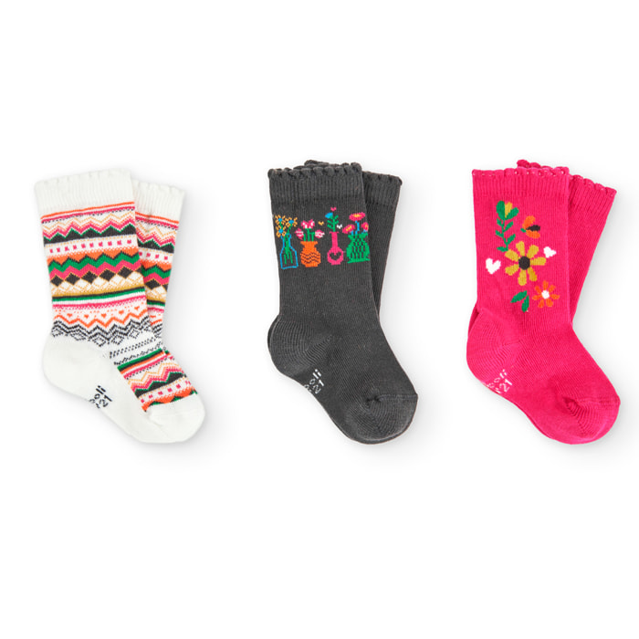 Pack calcetines de bebé niña -BCI