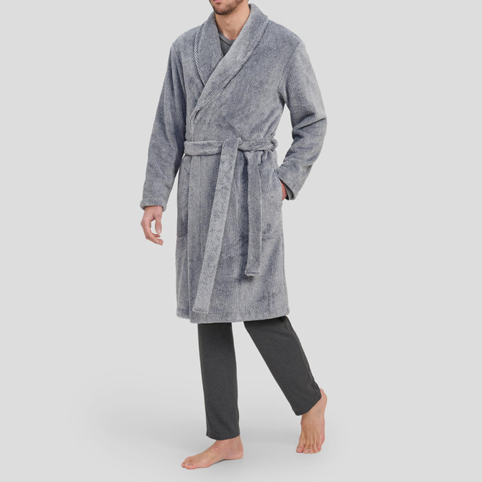 Bata larga gris