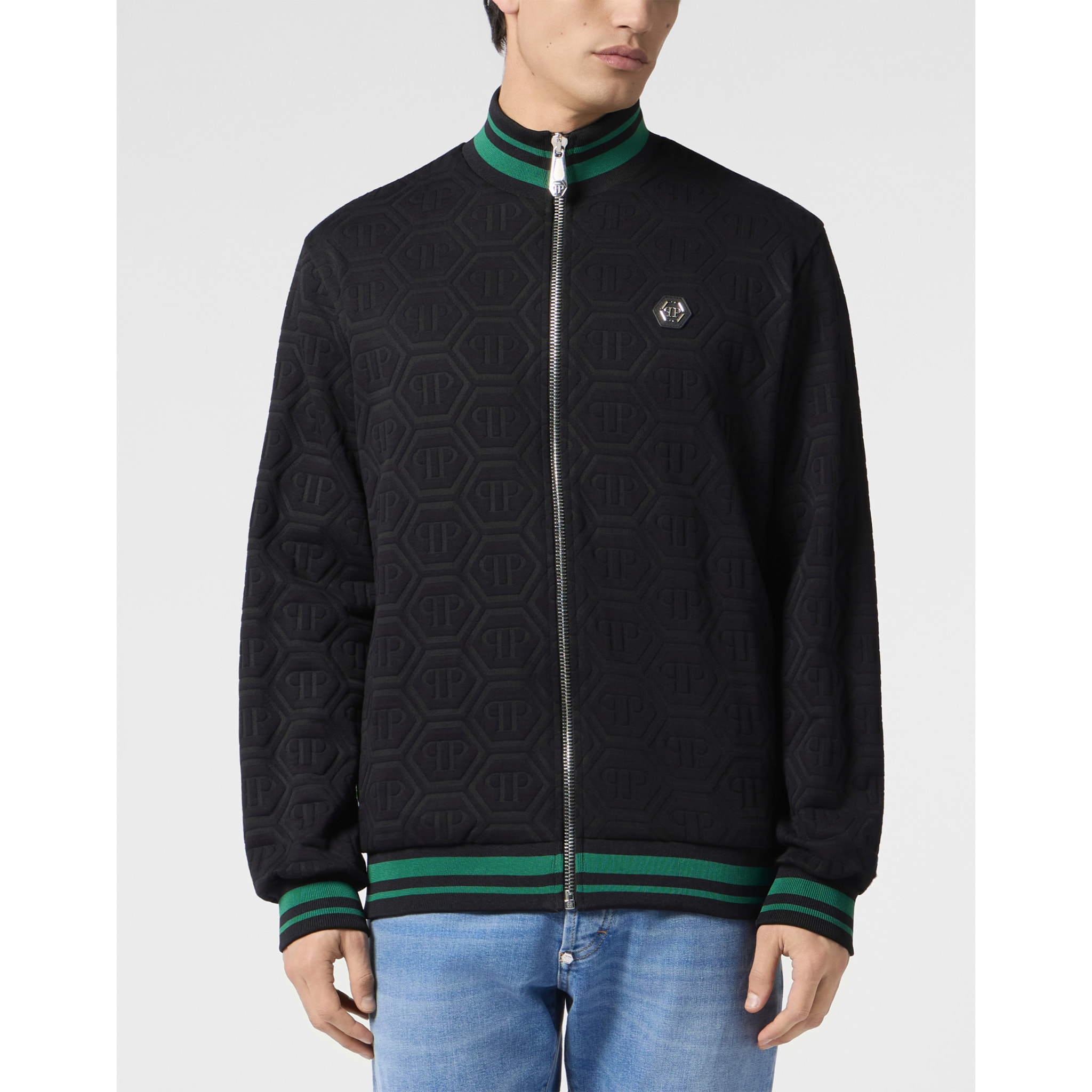 PHILIPP PLEIN Tracksuit Jacket Jacquard Monogram
