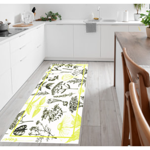 Alfombra de vinilo CERAMIKO, Plantas medicinales limón 66x150 cm