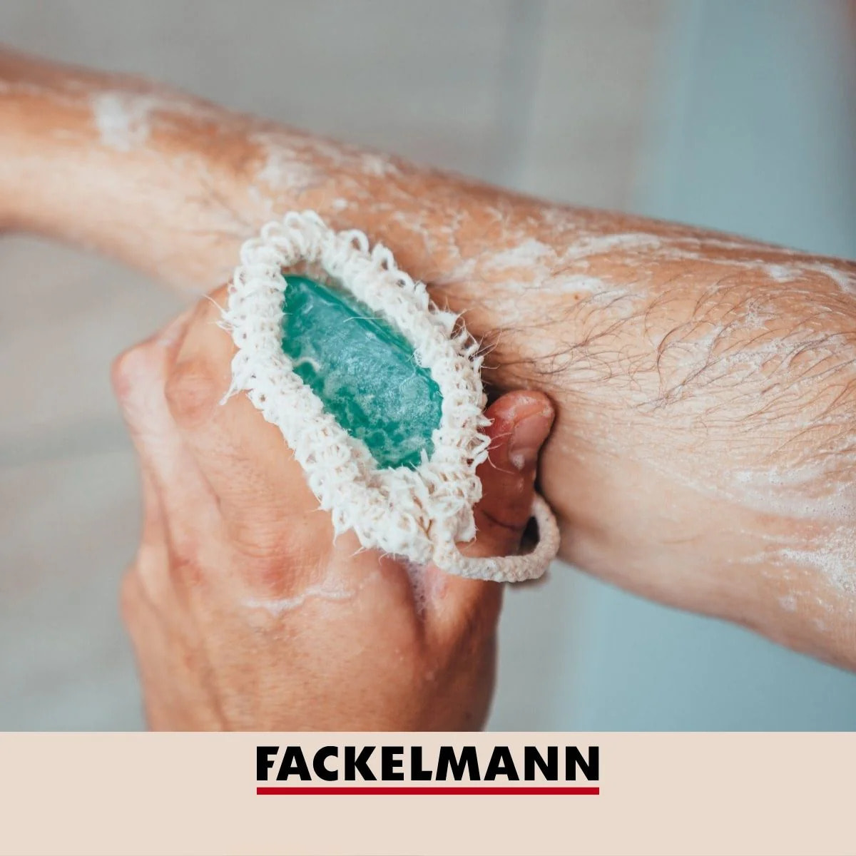 Lot de 2 sacs à savons solides en sisal Fackelmann Tecno