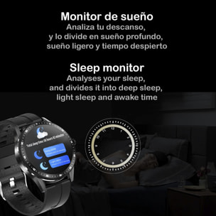 Smartwatch X6 con cuffie Bluetooth 5.0 TWS integrate, misuratore di pressione sanguigna e ossigeno.