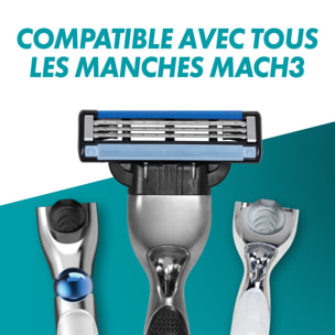 3x4 Lames De Rasoirs Mach 3, Gillette