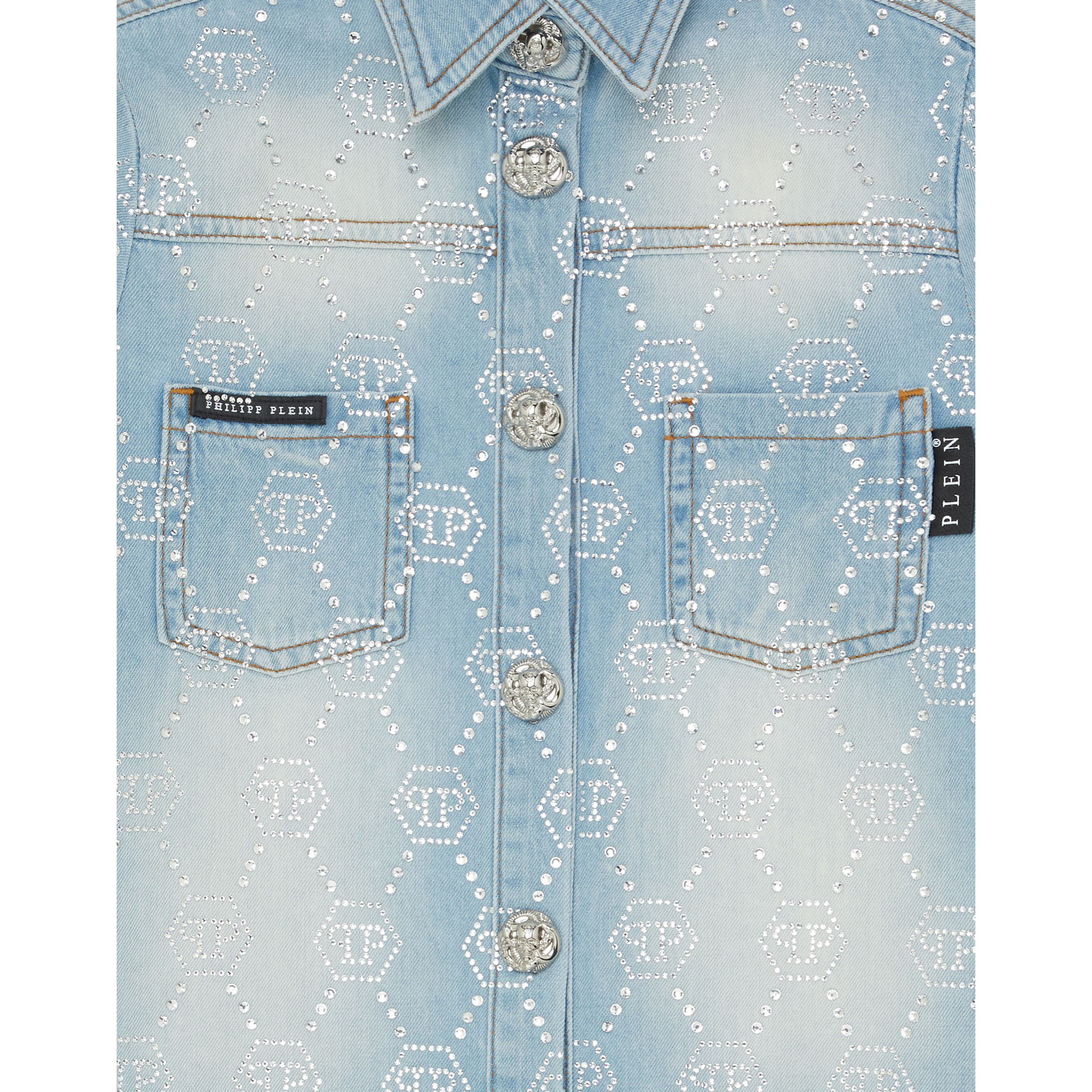 PHILIPP PLEIN Camisa vaquera Ls MONOGRAM