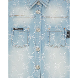 PHILIPP PLEIN Camisa vaquera Ls MONOGRAM