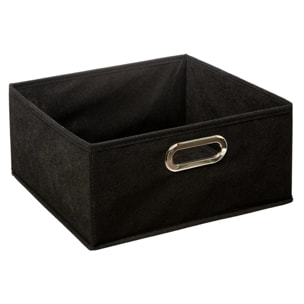 Panier tissu 31x15cm "Mix N' Modul" noir