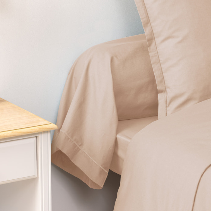 Taie de traversin "Carina" 85x185cm beige lin