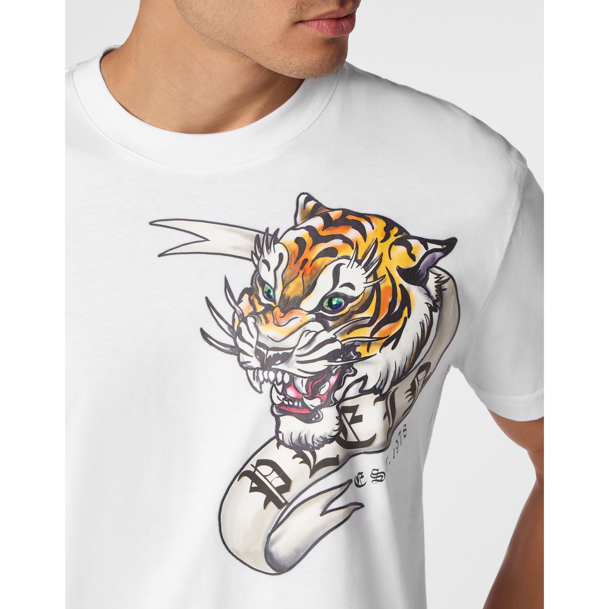 PHILIPP PLEIN T-Shirt Round Neck TATTOO