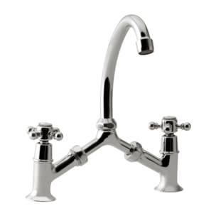 Mélangeur à pont PAINI Tiffany Chromé lavabo ou cuisine