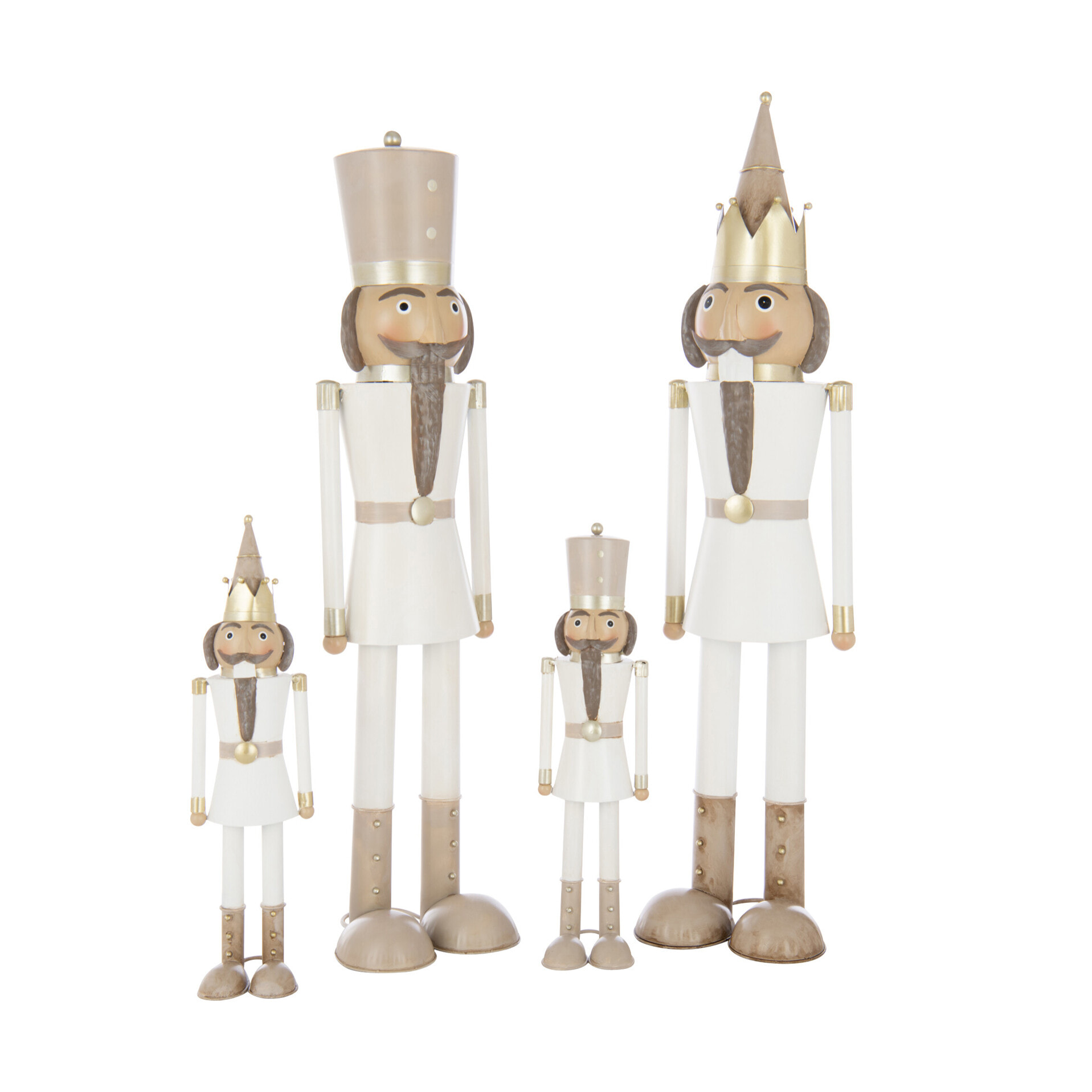 J-Line figurine Casse-Noisette Moustache - métal - mix - large - 2 pièces